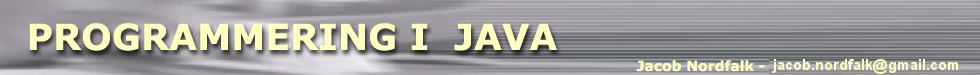 Programmering i Java